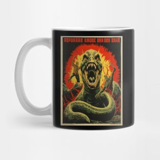 Vintage Reptilian Propaganda Poster Mug